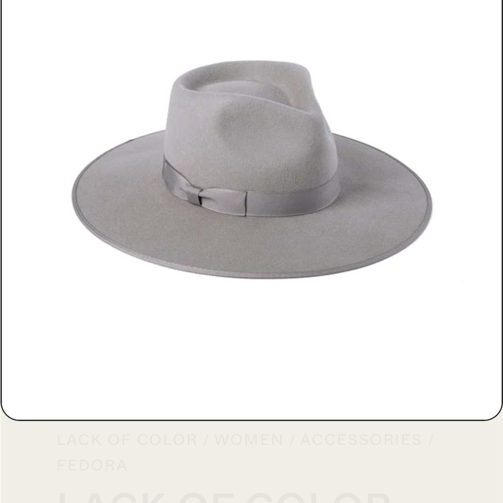 Lack of Color Gray Fedora Hat